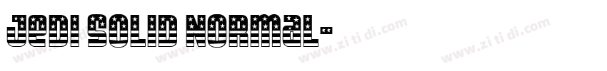 Jedi Solid Normal字体转换